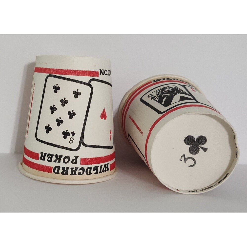 Terminator 2 Coffee Cups Wild Card Poker *Sold as pair Movie Prop Paper Ephemera